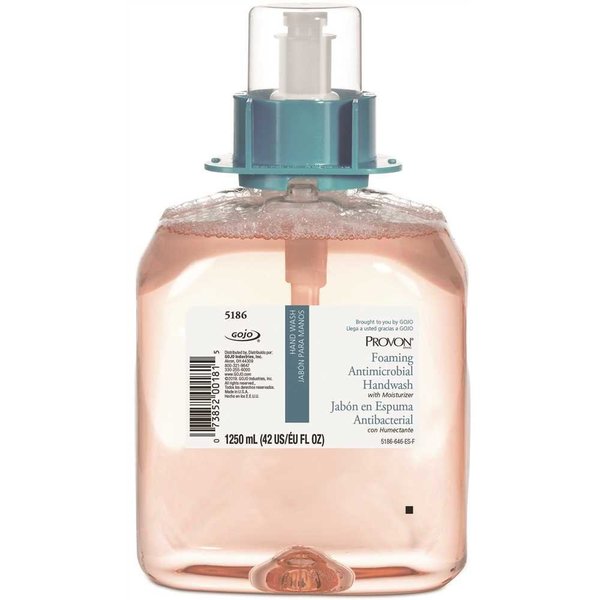 Provon 1250 mL Fruit Fragrance Moisturizing Antimicrobial Foam Handwash Soap Dispenser Refill, 4PK 5186-04